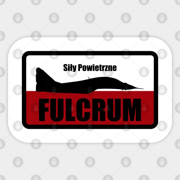 Polish Mig-29 Fulcrum Sticker by TCP